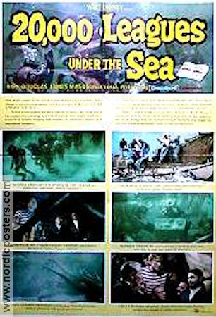 20000 Leagues Under the Sea 1954 poster Kirk Douglas James Mason Dykning