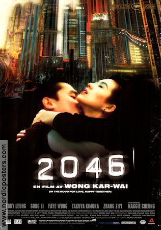 2046 2004 poster Li Gong Kar-Wai Wong Filmen från: Hong Kong