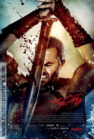 300: Rise of an Empire 2014 poster Sullivan Stapleton Eva Green Lena Heady Noam Murro Svärd och sandal