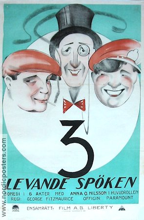 3 levande spöken 1922 poster Anna Q Nilsson