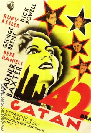 42dra gatan 1933 poster Ruby Keeler