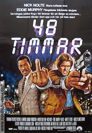 48 timmar 1982 poster Nick Nolte Eddie Murphy Annette O´Toole Walter Hill Poliser