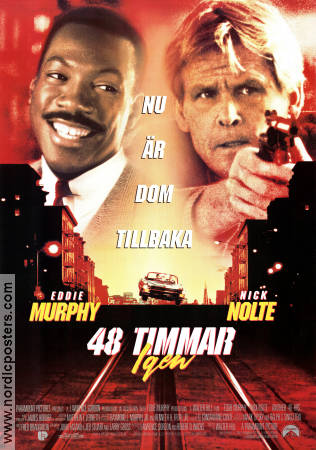 48 timmar igen 1990 poster Eddie Murphy Nick Nolte Walter Hill Bilar och racing Poliser