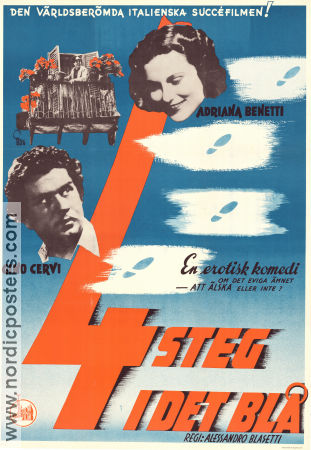 4 steg i det blå 1948 poster Adriana Benetti