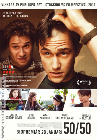 50-50 2011 poster Joseph Gordon-Levitt Seth Rogen Anna Kendrick Jonathan Levine