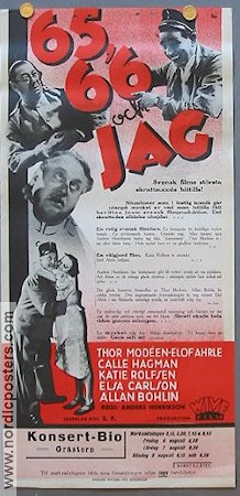 65 66 och jag 1936 poster Elof Ahrle Thor Modéen Katie Rolfsen