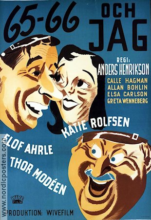 65 66 och jag 1936 poster Elof Ahrle Thor Modéen Katie Rolfsen