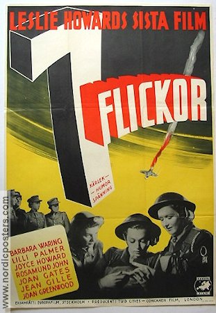 7 flickor 1944 poster Lilli Palmer Leslie Howard Krig
