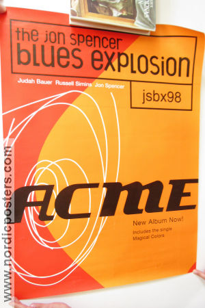 JSBX98 Jon Spencer Blues Explosion ACME CD 1998 affisch Jon Spencer