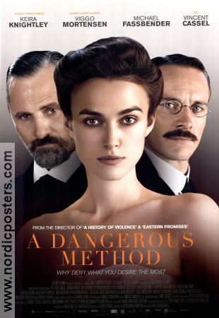 A Dangerous Method 2011 poster Keira Knightley Viggo Mortensen Michael Fassbender David Cronenberg