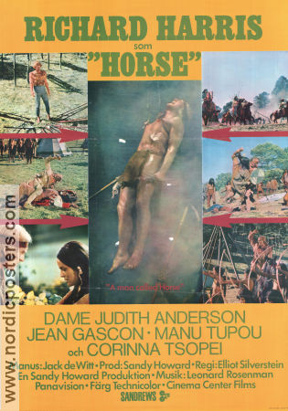 A Man Called Horse 1970 poster Richard Harris Judith Anderson Jean Gascon Elliot Silverstein