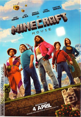 A Minecraft Movie 2025 poster Jason Momoa Jack Black Sebastian Hansen Jared Hess