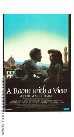 A Room with a View 1985 poster Maggie Smith Helena Bonham Carter Denholm Elliott Daniel Day-Lewis Julian Sands James Ivory Romantik