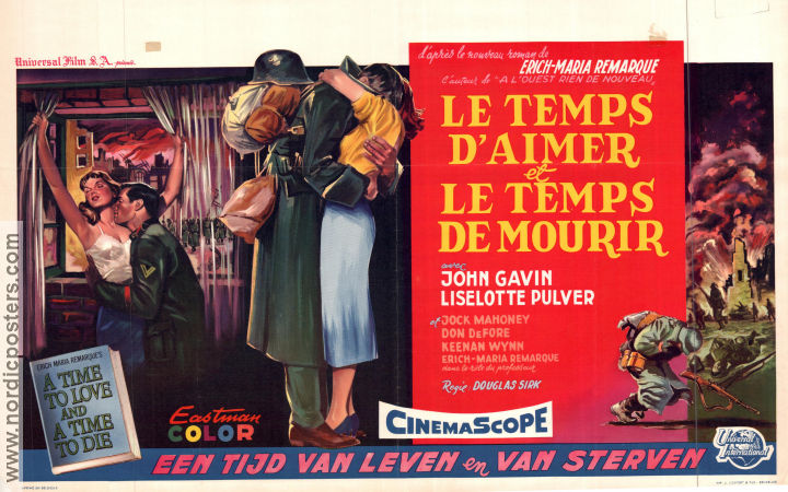 A Time to Love and a Time to Die 1958 poster John Gavin Liselotte Pulver Douglas Sirk