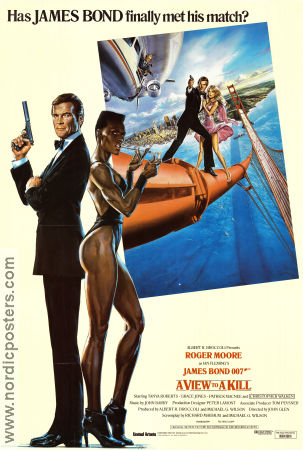 A View to a Kill 1985 poster Roger Moore John Glen