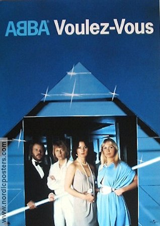 ABBA Voulez-Vous CD poster 1992 affisch ABBA