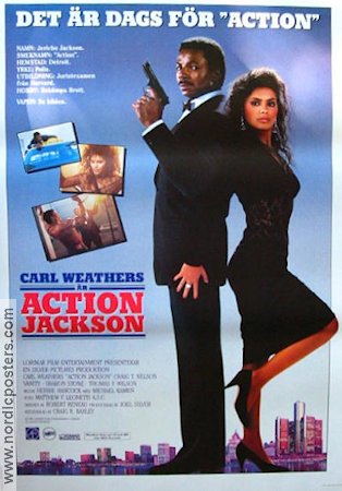 Action Jackson 1988 poster Carl Weathers Craig T Nelson Sharon Stone Craig R Baxley