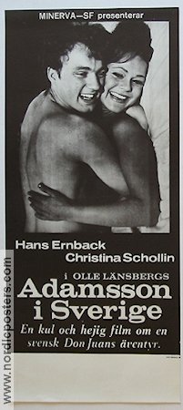 Adamsson i Sverige 1966 poster Hans Ernback Christina Schollin Margaretha Krook Stig Ossian Ericson