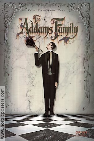 The Addams Family 1991 poster Anjelica Huston Raul Julia Christopher Lloyd Barry Sonnenfeld Från TV Från serier