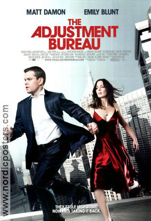 The Adjustment Bureau 2011 poster Matt Damon Emily Blunt George Nolfi