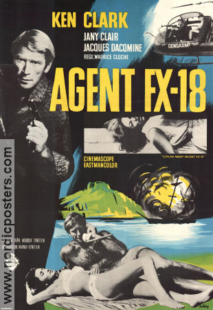 Agent FX-18 1964 poster Richard Wyler Riccardo Freda