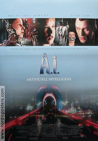 A.I. Artificial Intelligence 2001 poster Haley Joel Osment Jude Law Frances O´Connor Steven Spielberg Barn