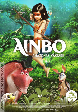 AINBO: Spirit of the Amazon 2021 poster Lola Raie Richard Claus Animerat