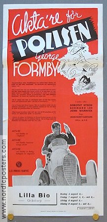 Akta´re för polisen 1941 poster George Formby Poliser