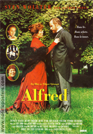 Alfred 1994 poster Sven Wollter Rita Russek Jarl Kulle Viveka Seldahl Vilgot Sjöman Hitta mer: Alfred Nobel