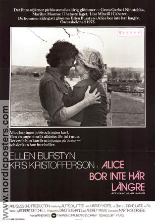 Alice bor inte här längre 1974 poster Ellen Burstyn Kris Kristofferson Martin Scorsese
