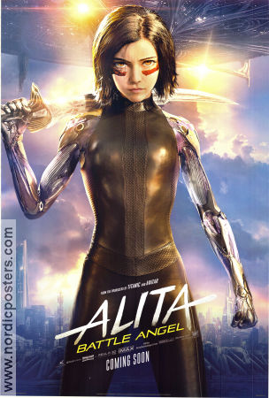 Alita: Battle Angel 2019 poster Rosa Salazar Christoph Waltz Jennifer Connelly Robert Rodriguez