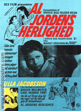 All jordens fröjd 1953 poster Ulla Jacobsson Birger Malmsten Carl-Henrik Fant Rolf Husberg