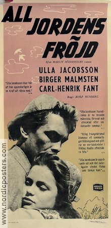 All jordens fröjd 1953 poster Ulla Jacobsson Birger Malmsten Carl-Henrik Fant Rolf Husberg