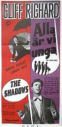 Alla är vi unga 1960 poster Cliff Richard The Shadows Rock och pop