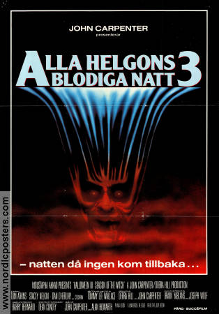 Alla helgons blodiga natt 3 1982 poster Tom Atkins Stacey Nelkin Tommy Lee Wallace Hitta mer: Halloween