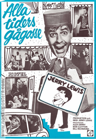 Alla tiders gågosse 1960 poster Alex Gerry Bob Clayton Sonnie Sands Jerry Lewis Resor