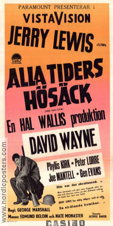 Alla tiders hösäck 1957 poster Jerry Lewis David Wayne George Marshall