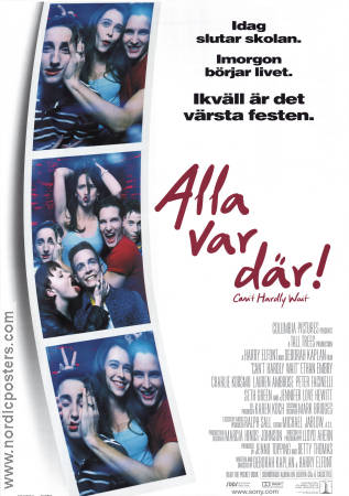 Alla var där 1998 poster Ethan Embry Jennifer Love Hewitt Charlie Korsmo Harry Elfont Skola