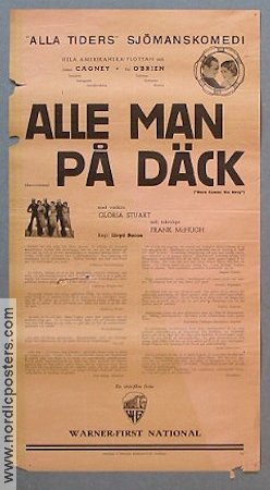 Alle man på däck 1934 poster James Cagney Gloria Stuart