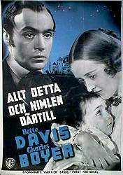 Allt detta och himlen därtill 1940 poster Charles Boyer Bette Davis