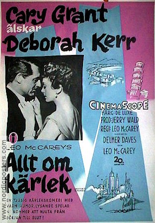 Allt om kärlek 1957 poster Cary Grant Deborah Kerr
