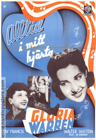 Alltid i mitt hjärta 1942 poster Kay Francis Walter Huston Gloria Warren Jo Graham