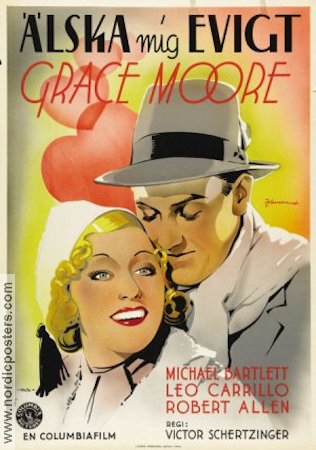 Älska mig evigt 1935 poster Grace Moore Michael Bartlett
