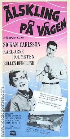 Älskling på vågen 1955 poster Sickan Carlsson Karl-Arne Holmsten Erik Bullen Berglund Schamyl Bauman