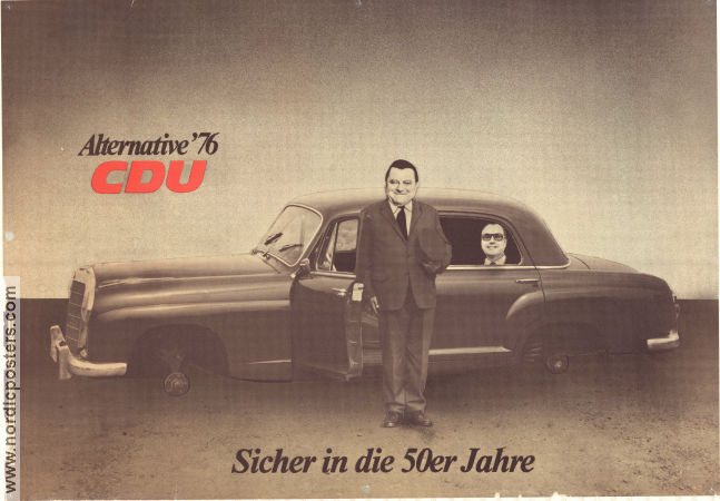 Alternative 76 CDU 1975 affisch Affischkonstnär: Klaus Staeck Politik