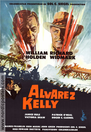 Alvarez Kelly 1966 poster William Holden Richard Widmark Janice Rule Edward Dmytryk Broar