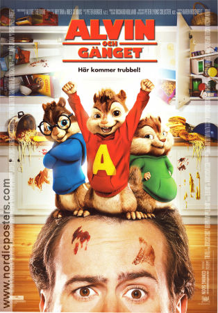 Alvin och gänget 2007 poster Jason Lee Tim Hill Animerat