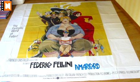 Amarcord 1973 poster Magali Noel Bruno Zanin Pupella Maggio Federico Fellini Hitta mer: Large Poster