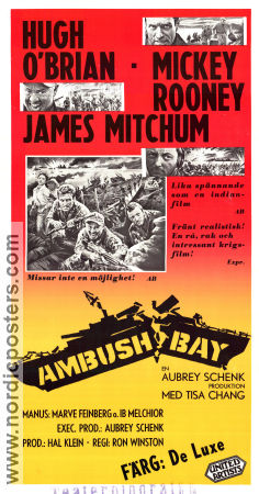 Ambush Bay 1966 poster Hugh O´Brian Mickey Rooney James Mitchum Ron Winston