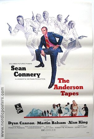 The Anderson Tapes 1971 poster Sean Connery Dyan Cannon